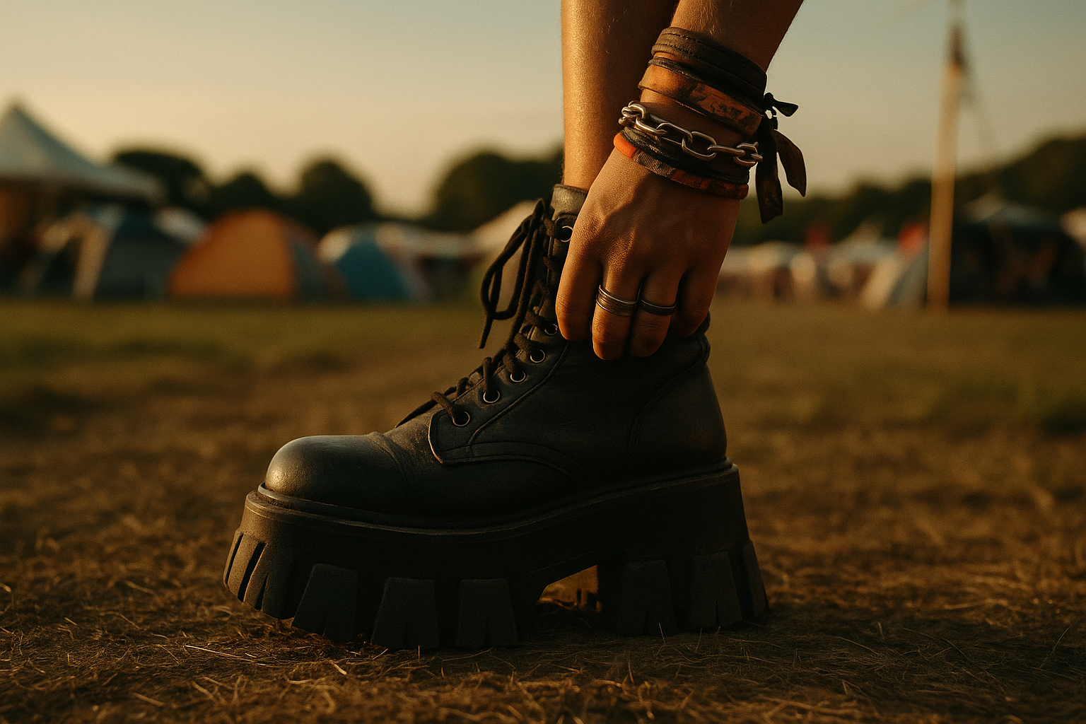 Festival-Boots und Accessoires